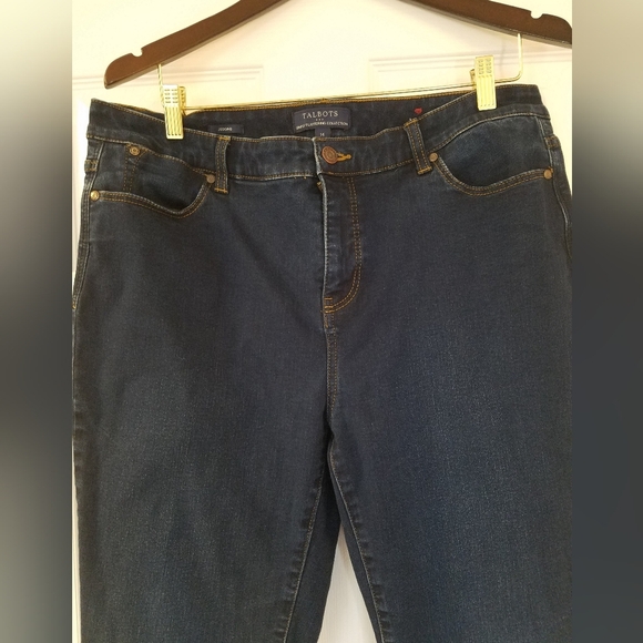 Talbots Simply Flattering Jegging Jeans Dark Blue Size 14 - Picture 4 of 16